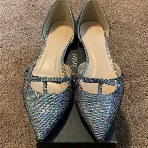 JCrew Sloan Glitter D’Orsay Flats. Size:10